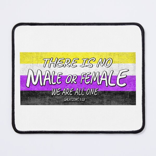 Item preview, Non Binary Christian Quote designed and sold by BackgroundPixel.