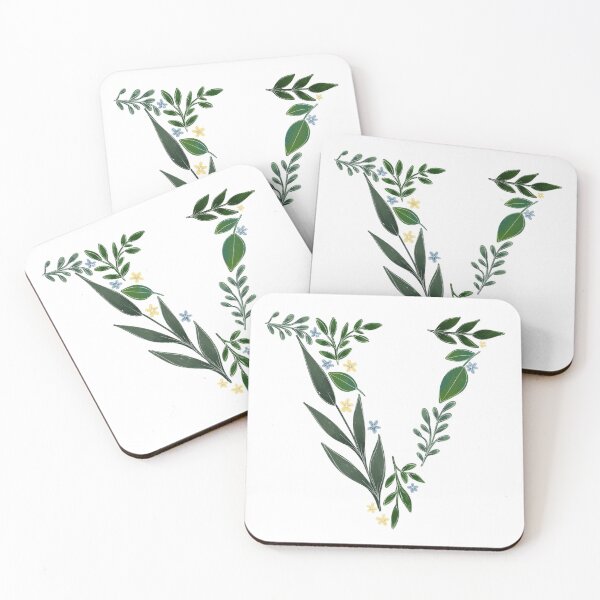 Item preview, Floral V - Initial V designed and sold by CreativeMisc.
