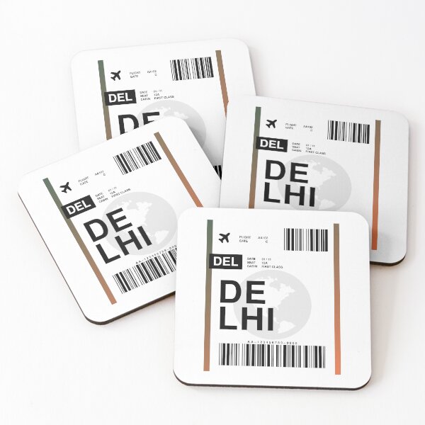 Item preview, Tarjeta de embarque de Delhi designed and sold by RabbitK.