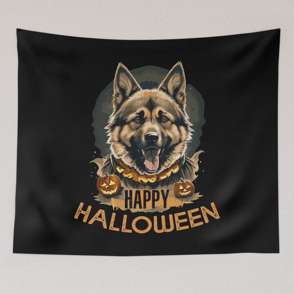 Item preview, Vintage German Shepherd Happy Halloween designed and sold by wingstar.