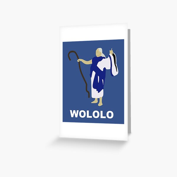 Wololo (azul) Tarjetas de felicitación