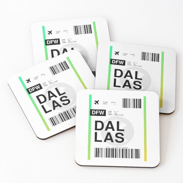 Item preview, Dallas Boarding Pass designed and sold by RabbitK.