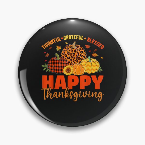 Item preview, Thankful Grateful Blessed Leopard Plaid Pumpkin Thanksgiving designed and sold by William Parker.