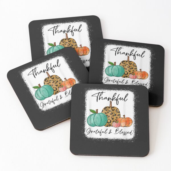 Item preview, Thankful Grateful Blessed Leopard Pumpkin Fall Thanksgiving designed and sold by William Parker.