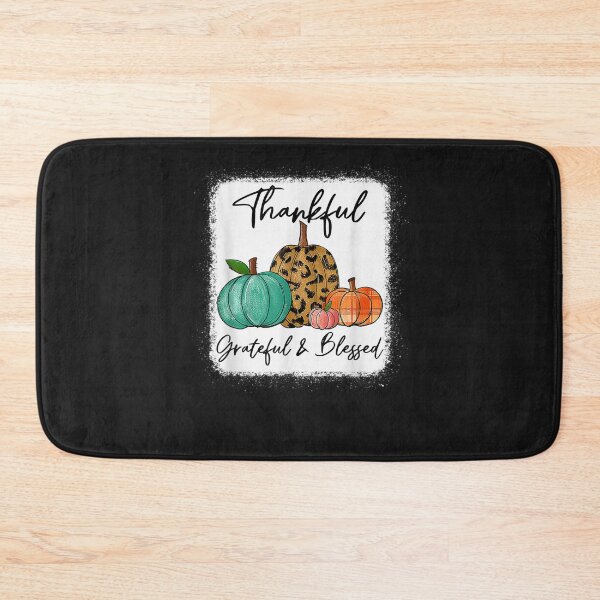 Item preview, Thankful Grateful Blessed Leopard Pumpkin Fall Thanksgiving designed and sold by William Parker.