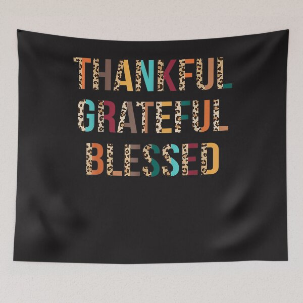 Item preview, Thankful Grateful Blessed Leopard Thanksgiving Fall Vibes designed and sold by William Parker.