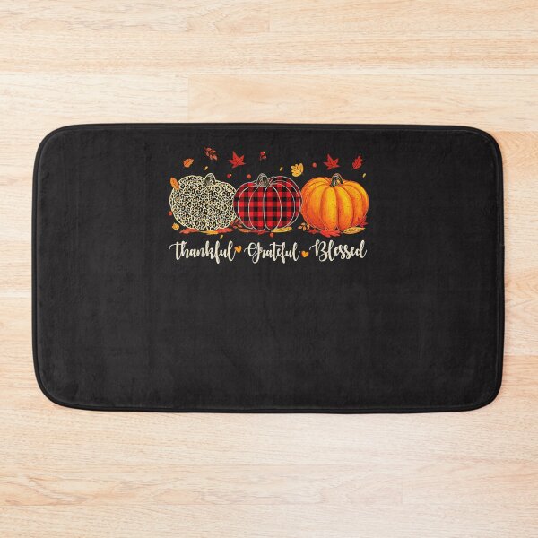 Item preview, Thankful Grateful Blessed Pumpkin Leopard Fall Thanksgiving designed and sold by William Parker.