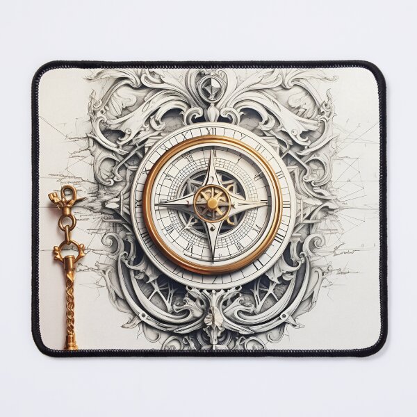 Item preview, high detailed ornate compass art print designed and sold by dcrc.