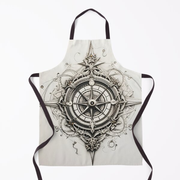 Item preview, high detailed ornate compass art print designed and sold by dcrc.