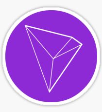 TRON TRX Crypto Currency Icon - Purple Sticker
