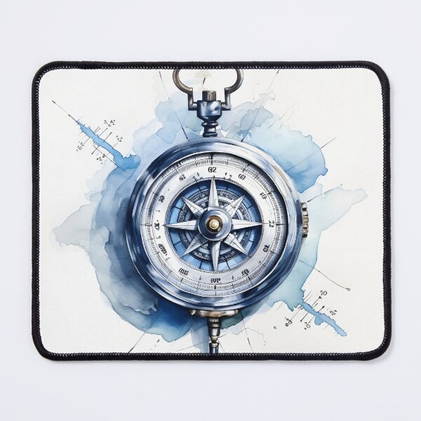 Item preview, high detailed ornate compass art print designed and sold by dcrc.