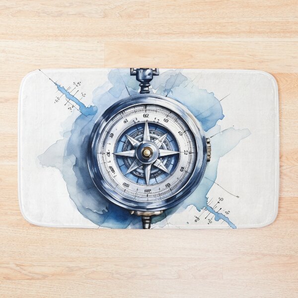 Item preview, high detailed ornate compass art print designed and sold by dcrc.