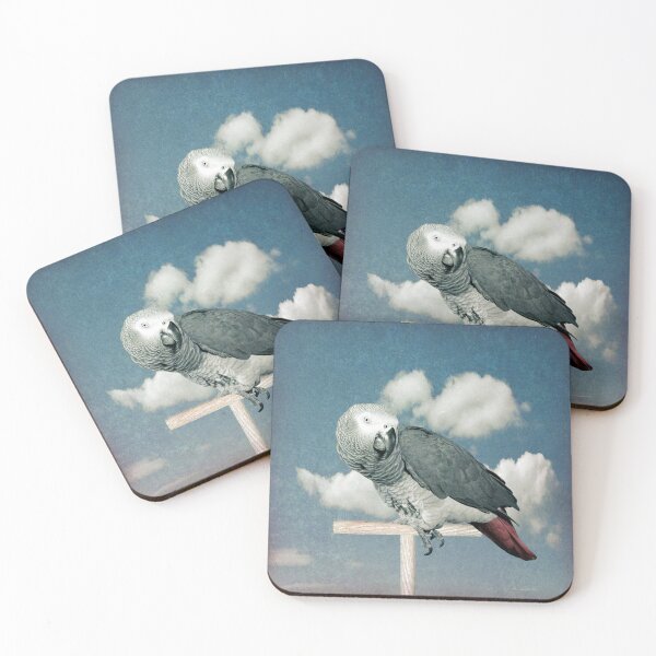 Item preview, African Grey Parrot against the sky designed and sold by mcornelius.