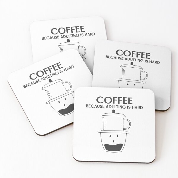 Item preview, Funny Coffee because adulting is hard designed and sold by Print-Forge.
