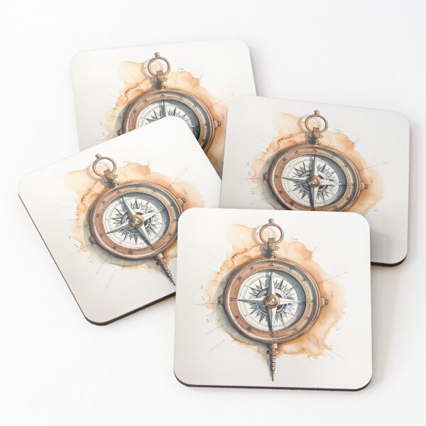 Item preview, high detailed ornate compass art print designed and sold by dcrc.