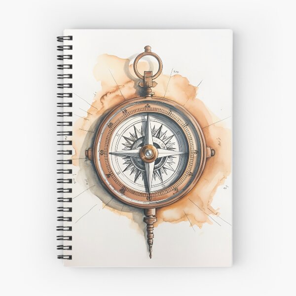 Item preview, high detailed ornate compass art print designed and sold by dcrc.