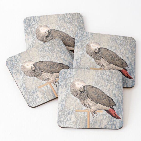 Item preview, African Grey Parrot with a textured background designed and sold by mcornelius.