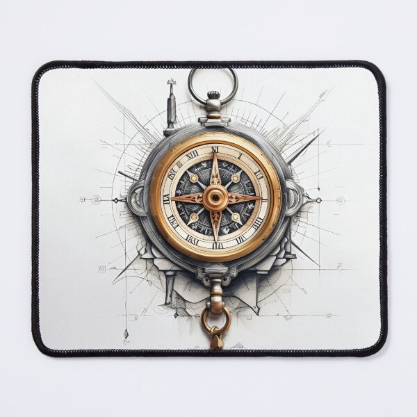 Item preview, high detailed ornate compass art print designed and sold by dcrc.