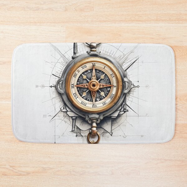 Item preview, high detailed ornate compass art print designed and sold by dcrc.