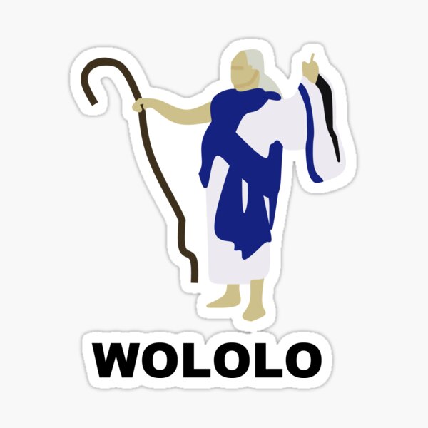 Wololo Blue Sticker By Seneca97 Redbubble