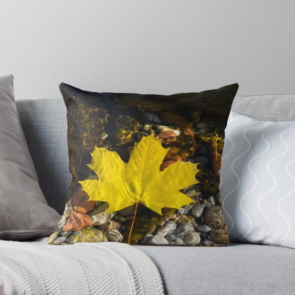 Item preview, Floating Bold Yellow Maple Leaf and Mercurial Sunlight Patterns designed and sold by Georgia Mizuleva.