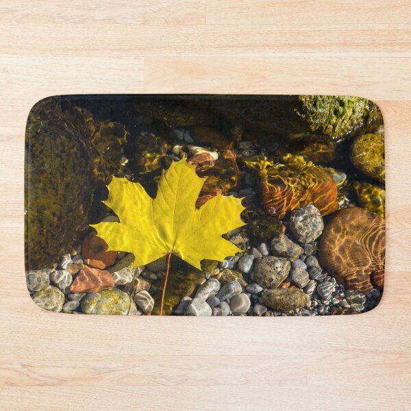 Item preview, Floating Bold Yellow Maple Leaf and Mercurial Sunlight Patterns designed and sold by Georgia Mizuleva.