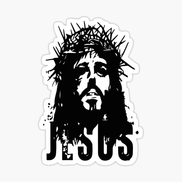 Item preview, Christian Image of Jesus in Black and White designed and sold by FCOdesigns.