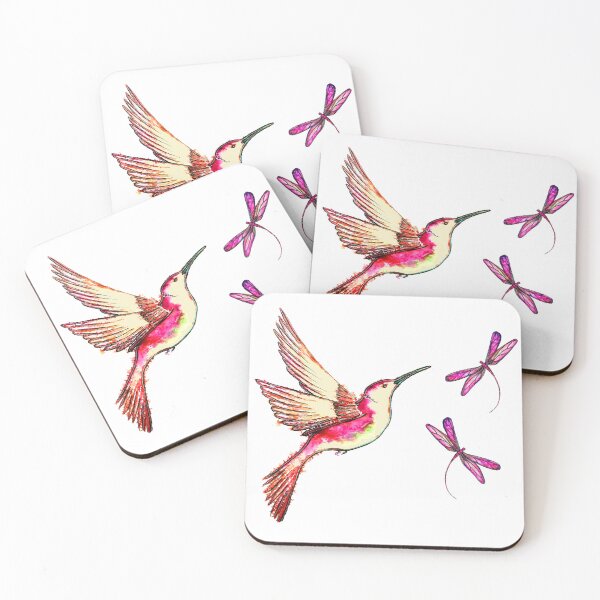 Item preview, Hummingbird and Dragonflies designed and sold by Linda Callaghan.