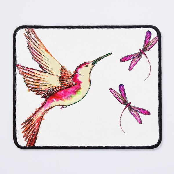 Item preview, Hummingbird and Dragonflies designed and sold by Linda Callaghan.