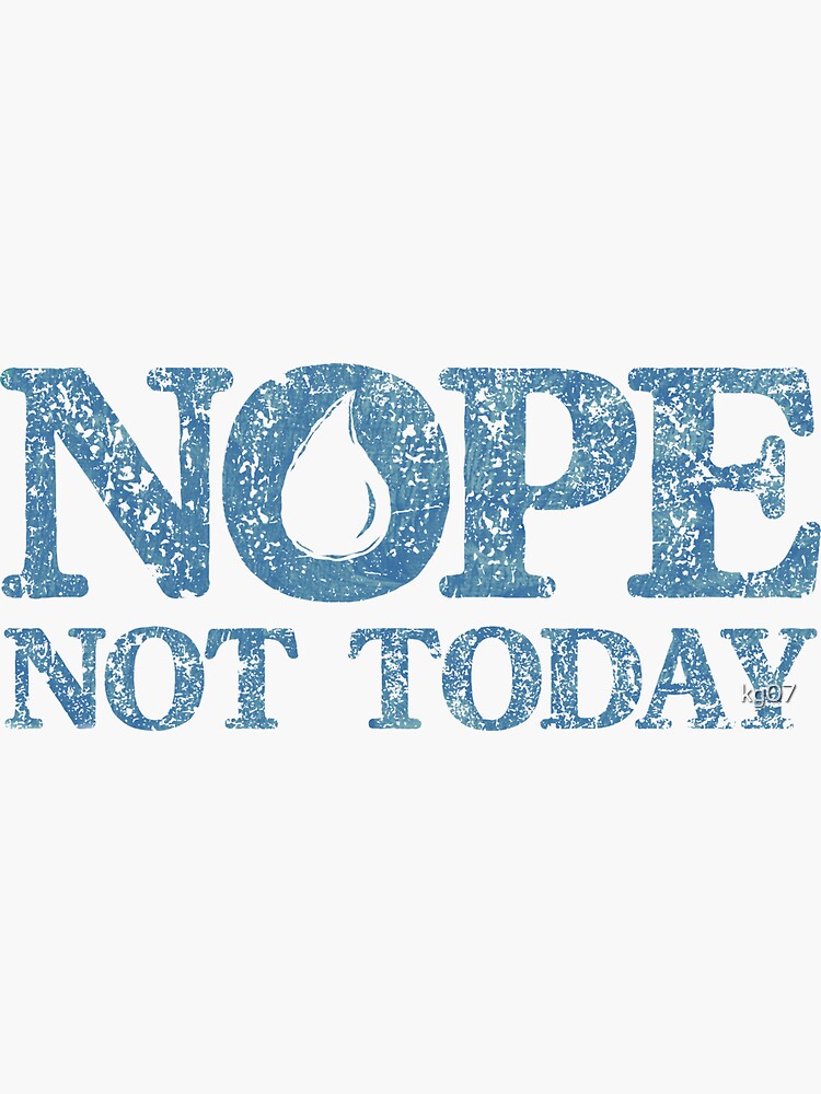 Nope Not Today | Vinyl Sticker Nope Not Today | Vinyl Sticker