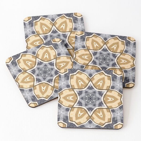 Item preview, Oriental yellow-black flower pattern designed and sold by fuzzyfox.