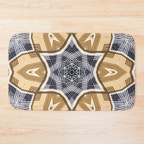 Item preview, Oriental yellow-black flower pattern designed and sold by fuzzyfox.