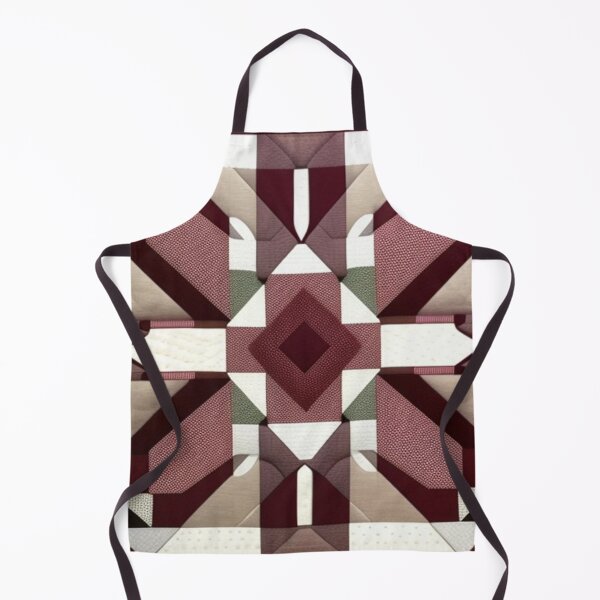Item preview, Maroon and white Patchwork quilt designed and sold by Roxburylane.