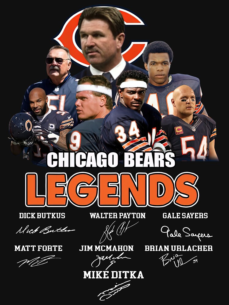 Best Bears Legends Autographed Walter Payton, Dick Butkus, Gale