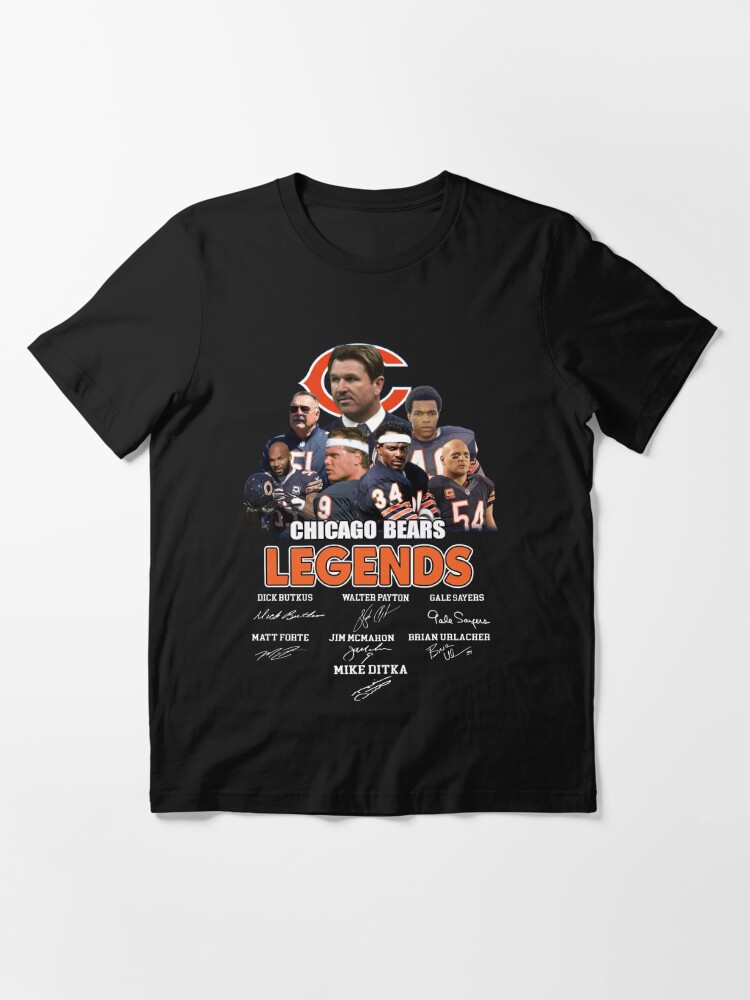 Chicago Bears Legends Dick Butkus Walter Payton Gale Sayers Matt Forter  T-Shirt