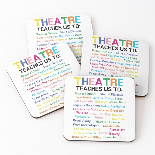 Item preview, Theatre teaches us to...inspire your students, patrons, or artists!    designed and sold by tiny-Theatre.