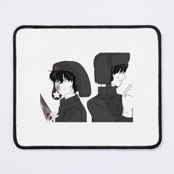Item preview, Cute Yandere Couple Inspired Paining in Black and White designed and sold by PremDesign8.