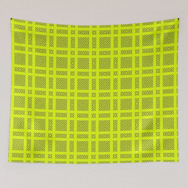 Item preview, Yellow and lemon geometric neon pattern designed and sold by fuzzyfox.