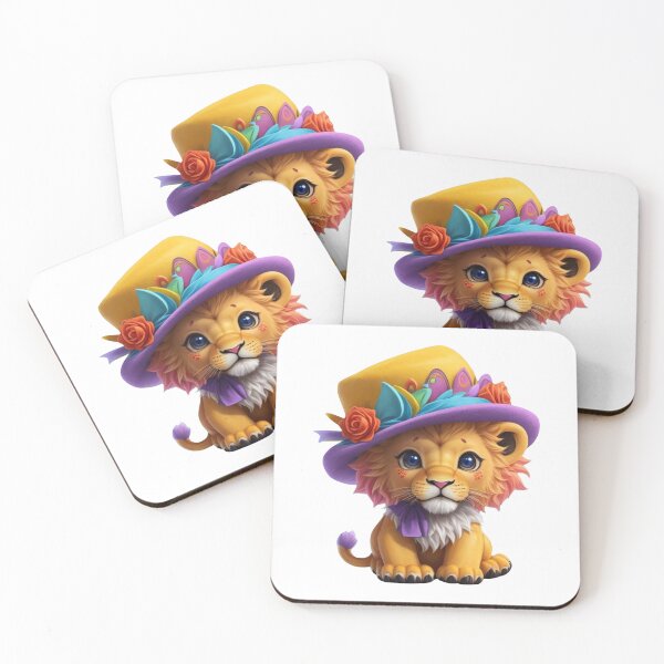 Item preview, Clipart of a cute and colorful kawaii lion.  designed and sold by Vegasstickers.