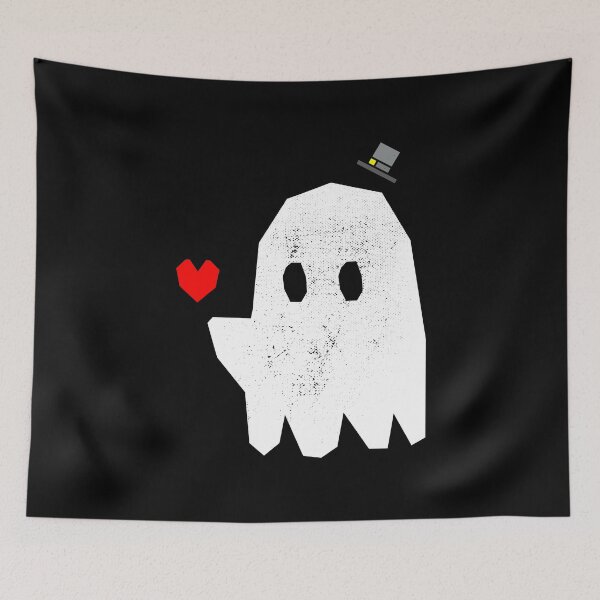Item preview, Elegant ghost with and heart Valentine vintage Four Design designed and sold by the Zarock Shop.