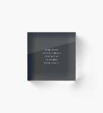 Aries Grey Acrylic Block