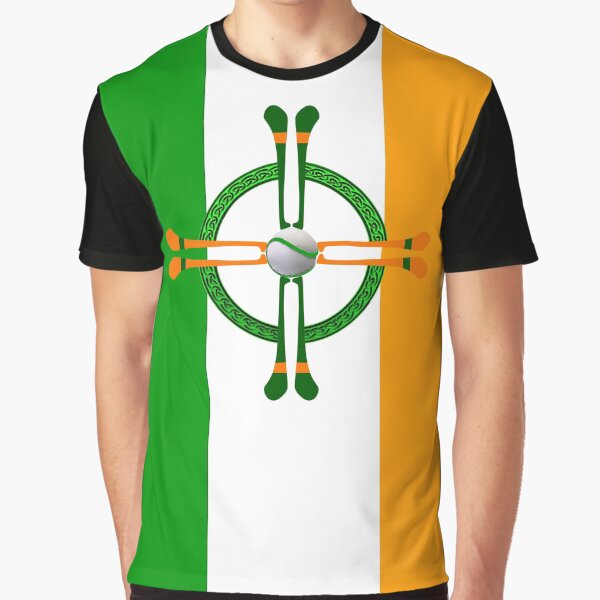 Hurley and Ball Celtic Cross Design Graphic T-Shirt