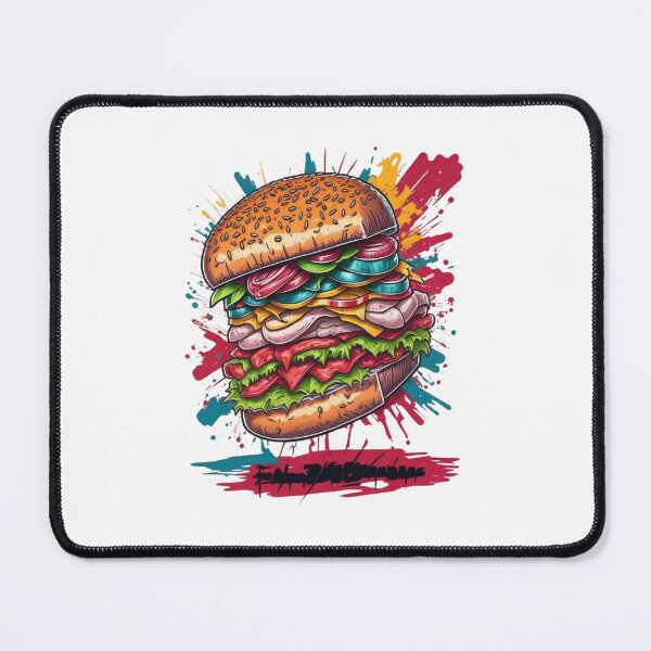 Item preview, Clipart of a colorful hamburger.  designed and sold by Vegasstickers.