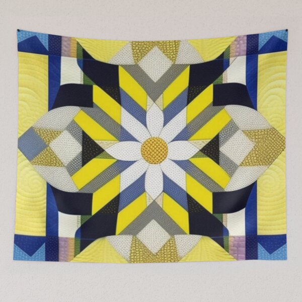 Item preview, Yellow quilt pattern  designed and sold by Roxburylane.