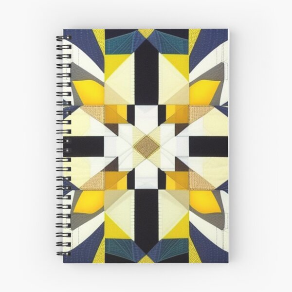 Item preview, Navy and yellow patterned quilt  designed and sold by Roxburylane.