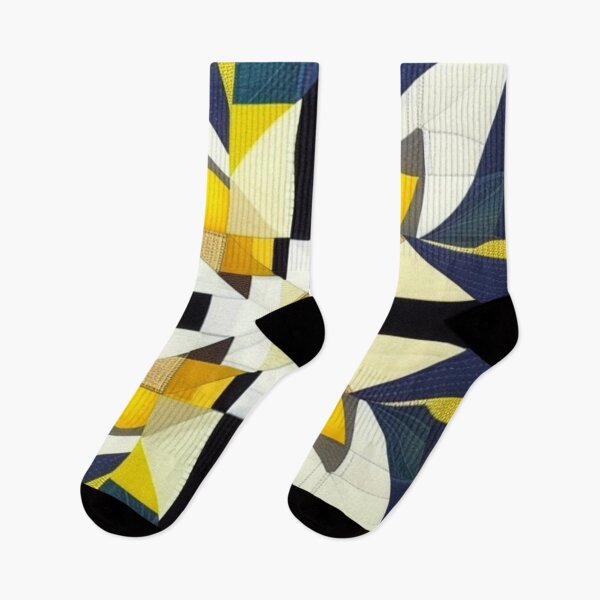 Item preview, Navy and yellow patterned quilt  designed and sold by Roxburylane.