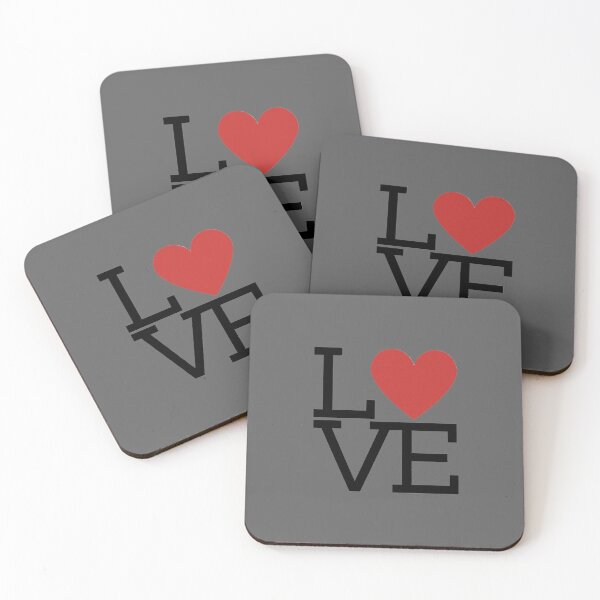 Item preview, Love Square Red Heart   designed and sold by KGoPrintables.