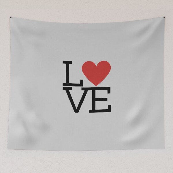 Item preview, Love Square Red Heart   designed and sold by KGoPrintables.