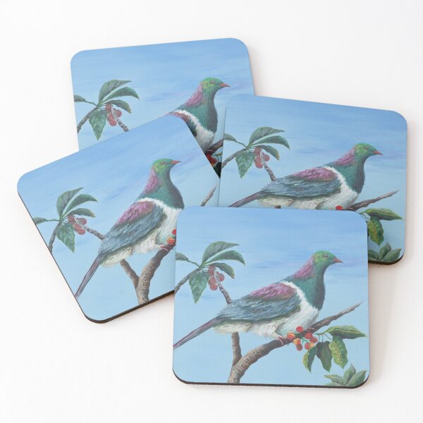 Item preview, Kereru (Wood pigeon) in the Puriri by Robyn Hallberg designed and sold by Robyn Hallberg.