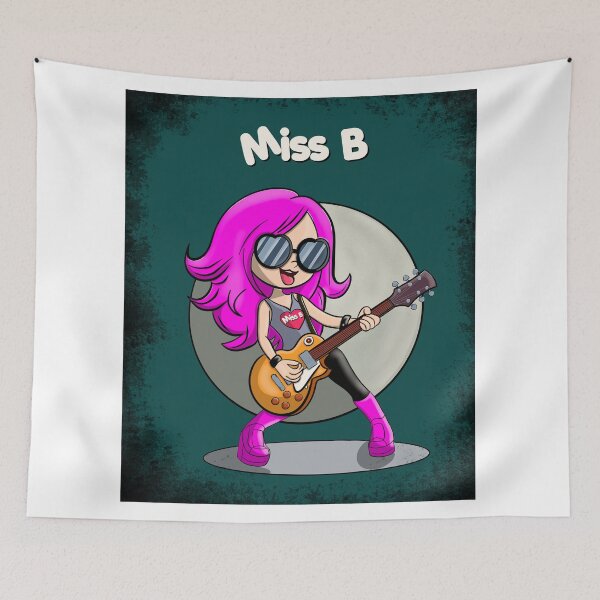 Item preview, Miss B the Rock Chick Grunge Frame designed and sold by Top Dog Tees.